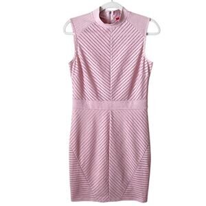 Guess | Bandage Sheath Dress Sleeveless Date Flirty Night Out Pink Medium